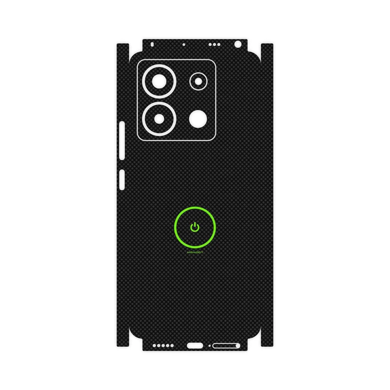 برچسب پوششی ماهوت مدل Minimal Power Button-FullSkin مناسب برای گوشی موبایل شیائومی Redmi Note 13 Pro 5G