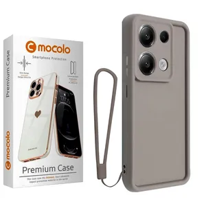 کاور موکولو مدل Silicone Puffer Strap مناسب برای گوشی موبایل شیائومی Redmi Note 14S به همراه بند آویز