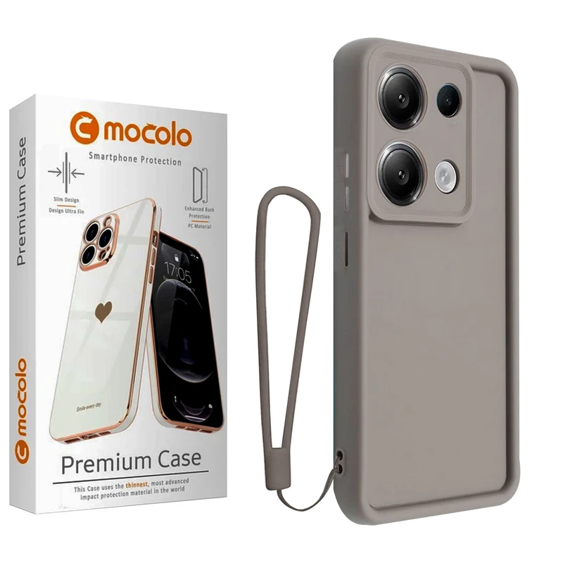 کاور موکولو مدل Silicone Puffer Strap مناسب برای گوشی موبایل شیائومی Redmi Note 14S به همراه بند آویز