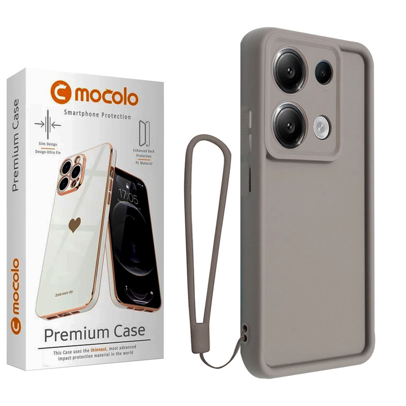 کاور موکولو مدل Silicone Puffer Strap مناسب برای گوشی موبایل شیائومی Redmi Note 14S به همراه بند آویز
