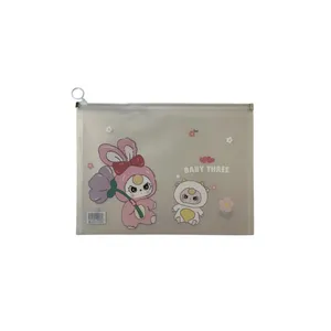 پوشه مدل زیپی طرح خرس ۲ سایز A4