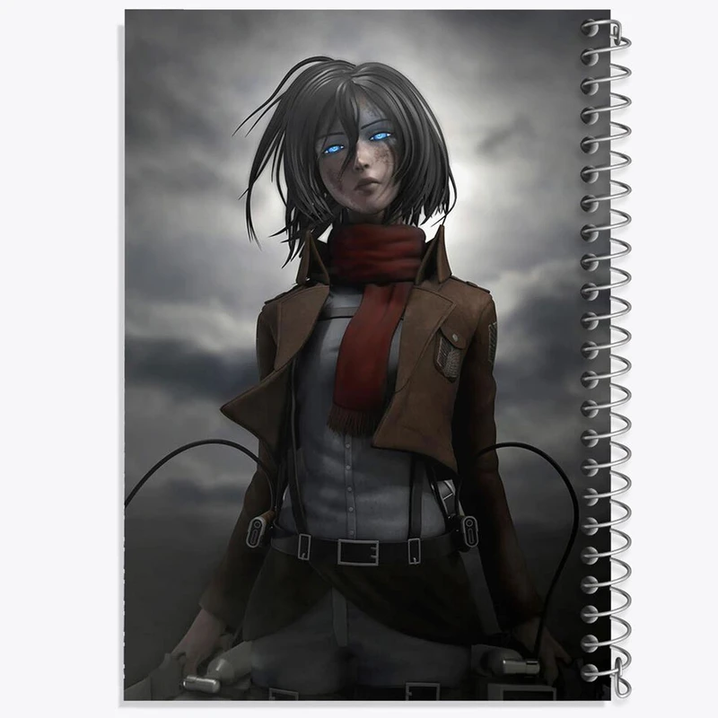 دفتر ژورنال نویسی 50 برگ خندالو مدل نقطه ای طرح میکاسا آکرمن انیمه اتک آن تایتان Attack on Titan کد 10996