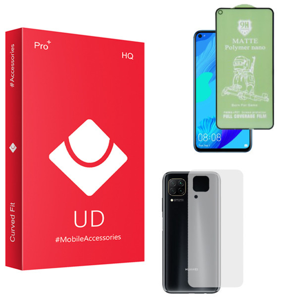 محافظ صفحه نمایش سرامیکی یو دی مدل HQ مناسب برای گوشی موبایل هوآوی Nova 7i به همراه محافظ پشت گوشی