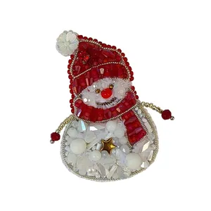 سنجاق سینه زنانه مدل آدم برفی