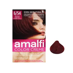 کیت رنگ مو آمالفی شماره 6/54 حجم 50 میلی لیتر رنگ قرمز تیره