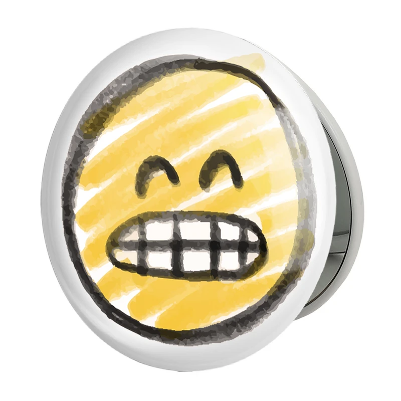 آینه جیبی خندالو طرح ایموجی Emoji مدل تاشو کد 3045 