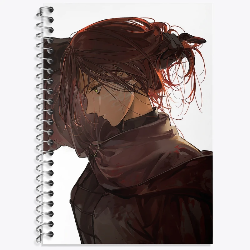 دفتر زبان 50 برگ خندالو مدل سه خط طرح بازی الدن رینگ (Elden Ring) کد 31279