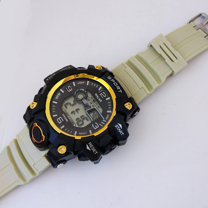 ساعت مچی دیجیتال بچگانه  والار مدل اسپرتSPORT ضدآب ورزشی تاریخ شمار چراغ هفت کد 500