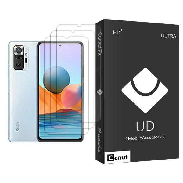 محافظ صفحه نمایش کوکونات مدل UDB Ultra MIX003 مناسب برای گوشی موبایل شیائومی Redmi Note 10 Pro بسته سه عددی