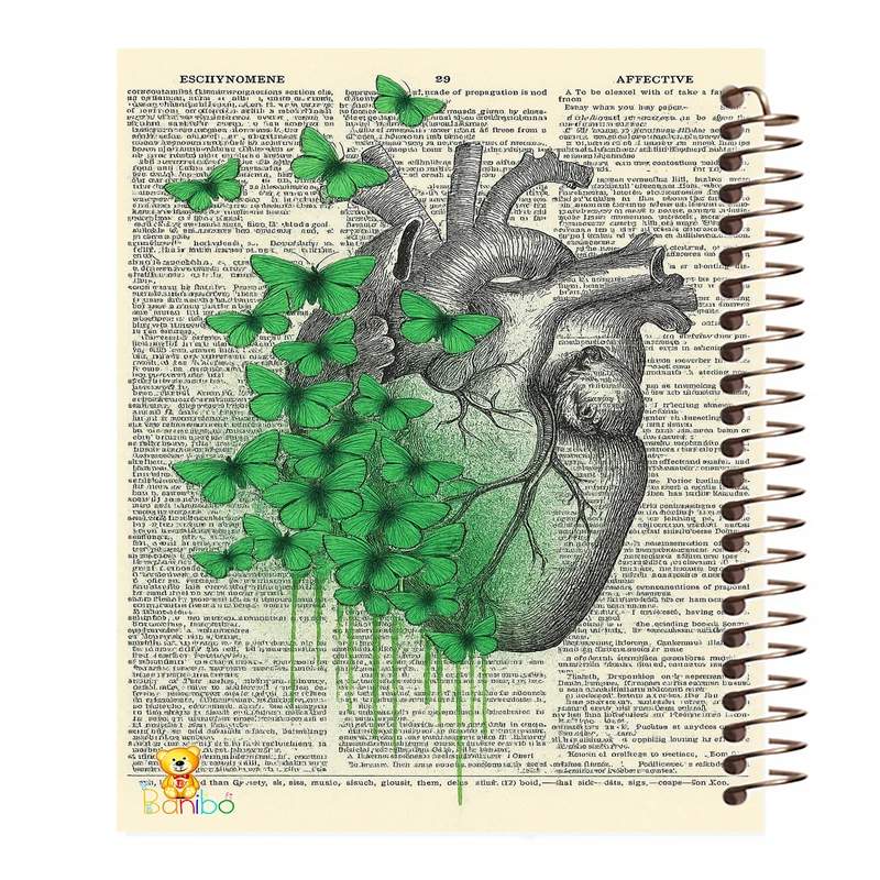 دفتر مشق 100 برگ بانیبو طرح قلب کد 2744