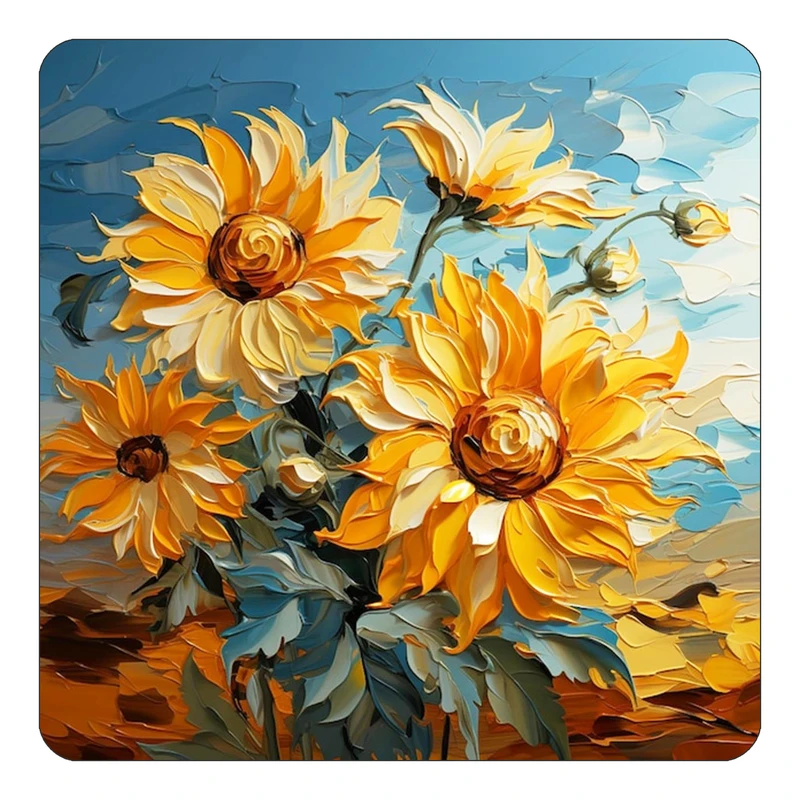 مگنت کاکتی طرح نقاشی رنگ روغن مدل mp72038