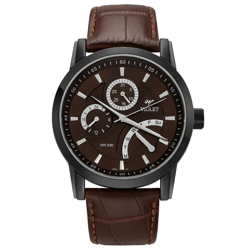 ساعت مچی عقربه‌ای کوارتز مردانه ویولت مدل Vr.6207