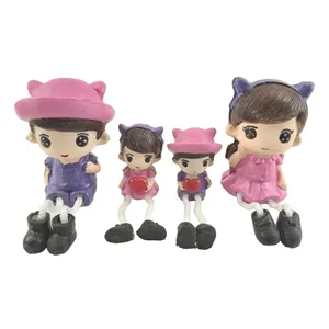 مجسمه مدل پا شل طرح دختر و پسر کد 562 مجموعه 4 عددی