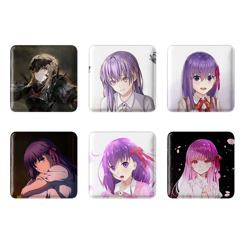 مگنت خندالو طرح انیمه فیت استی نایت Fate Stay Night کد 1397A مجموعه 6 عددی