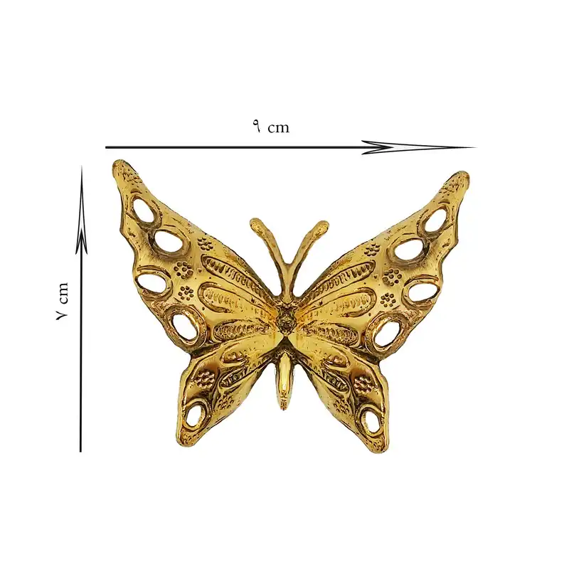 دیوارکوب برنجی مدل پروانه مجموعه 3 عددی