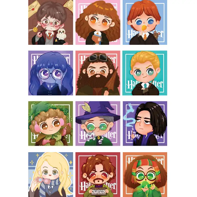 استیکر لپ تاپ طرح هری پاتر کد 1063 مجموعه 12 عددی