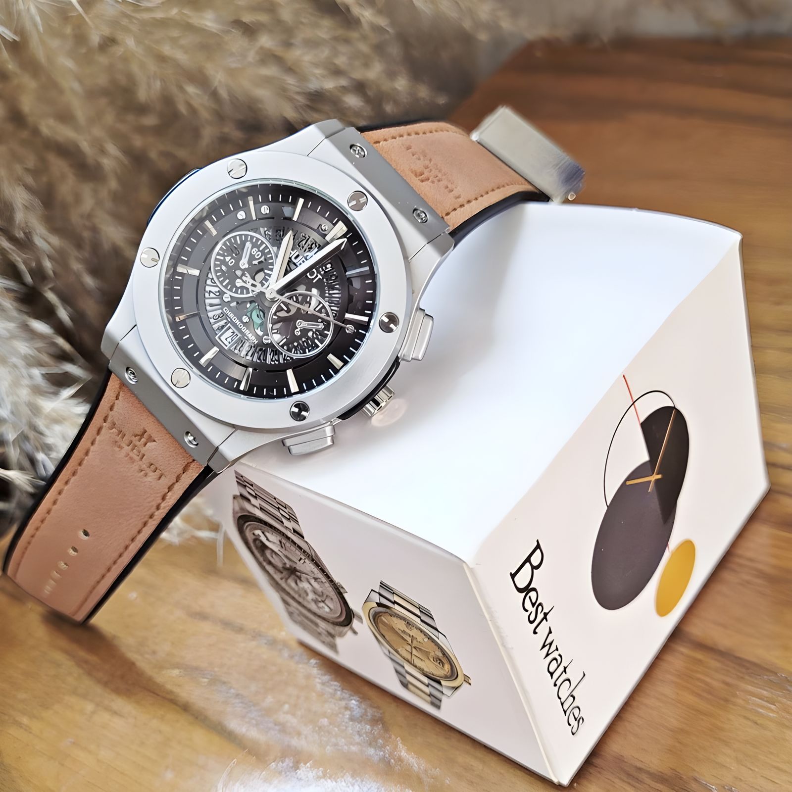 ساعت مچی عقربهای مردانه مدل تک موتوره بیگ بنگ تقویم دار - - 3