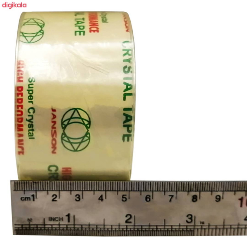 چسب پهن جانسون مدل کریستال 40 یارد عرض 5 سانتیمتر بسته 2 عددی