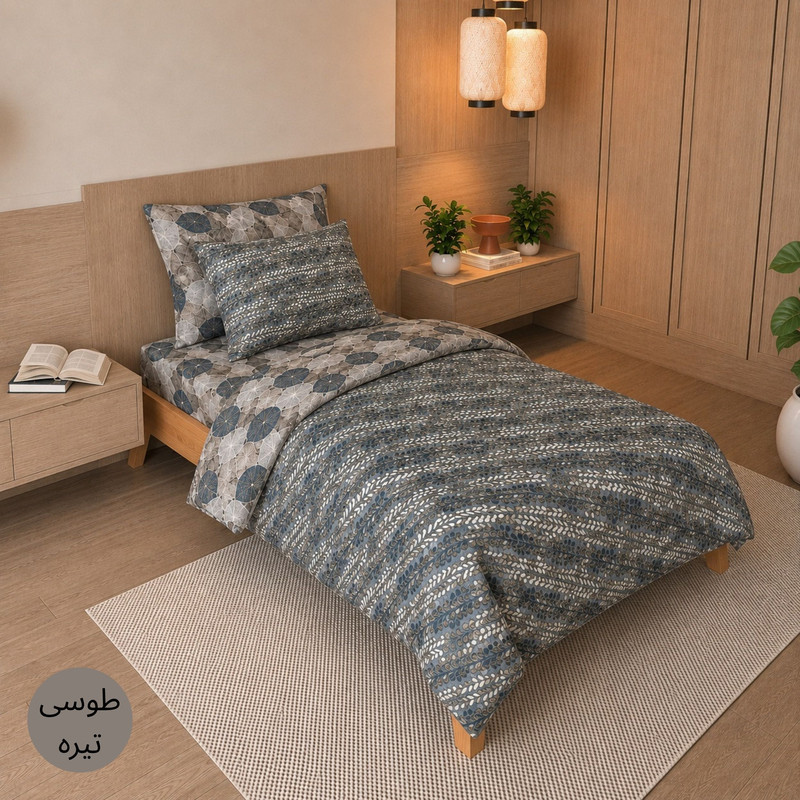 سرویس خواب 1 نفره 4 تکه پرارین مدل Dream 