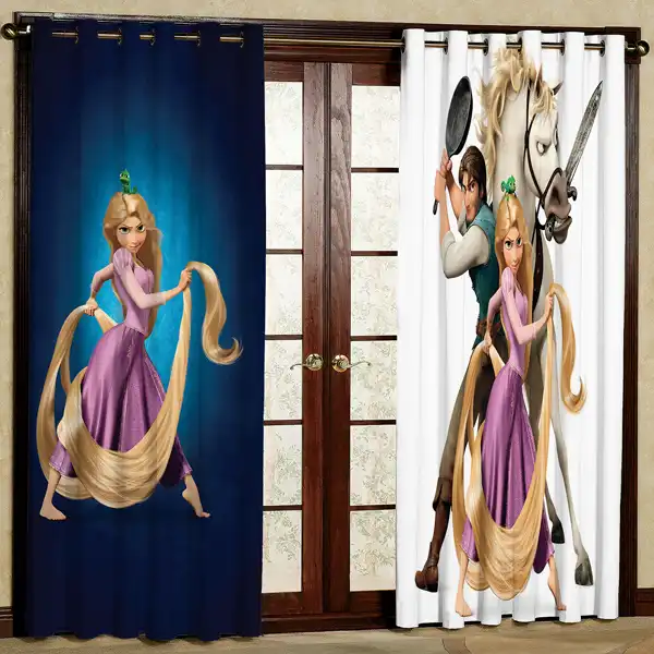 پرده مدل مخمل پانچی کد 6696 سایز 280x140 سانتی متر