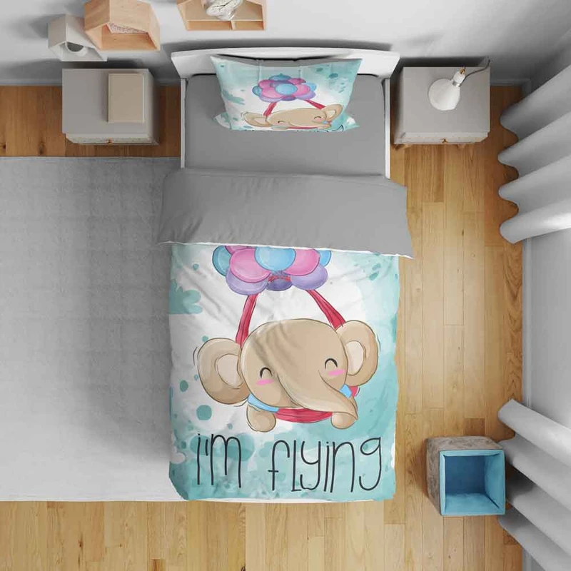 سرویس روتختی نوپه هوم مدل کارتونی  T5924 تک نفره 5 تکه