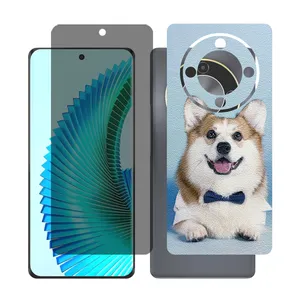 Glass together model privacy screen protector suitable for Honor X9b mobile phone with back cover sticker