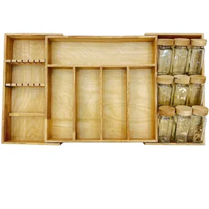 ست جا ادویه  10 پارچه گلدن استار مدل جاقاشقی کشویی کد RM1818