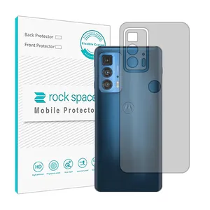 Transparent Rockspace HyGEL phone back protector suitable for Motorola Edge 20 Pro mobile phone
