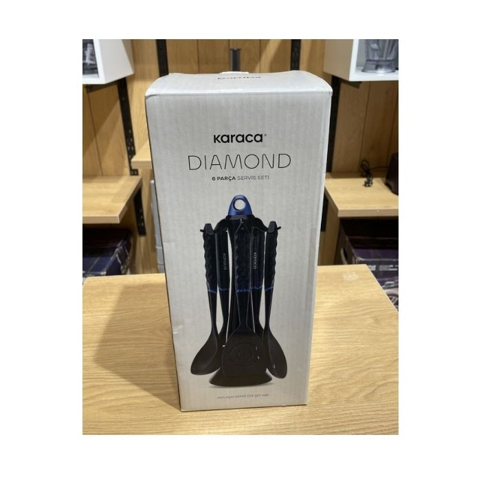 سرویس کفگیر و ملاقه 6 پارچه کاراجا مدل DIAMOND BLUE