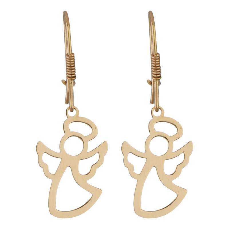 گوشواره طلا 18 عیار دخترانه طلای مستجابی مدل 15106