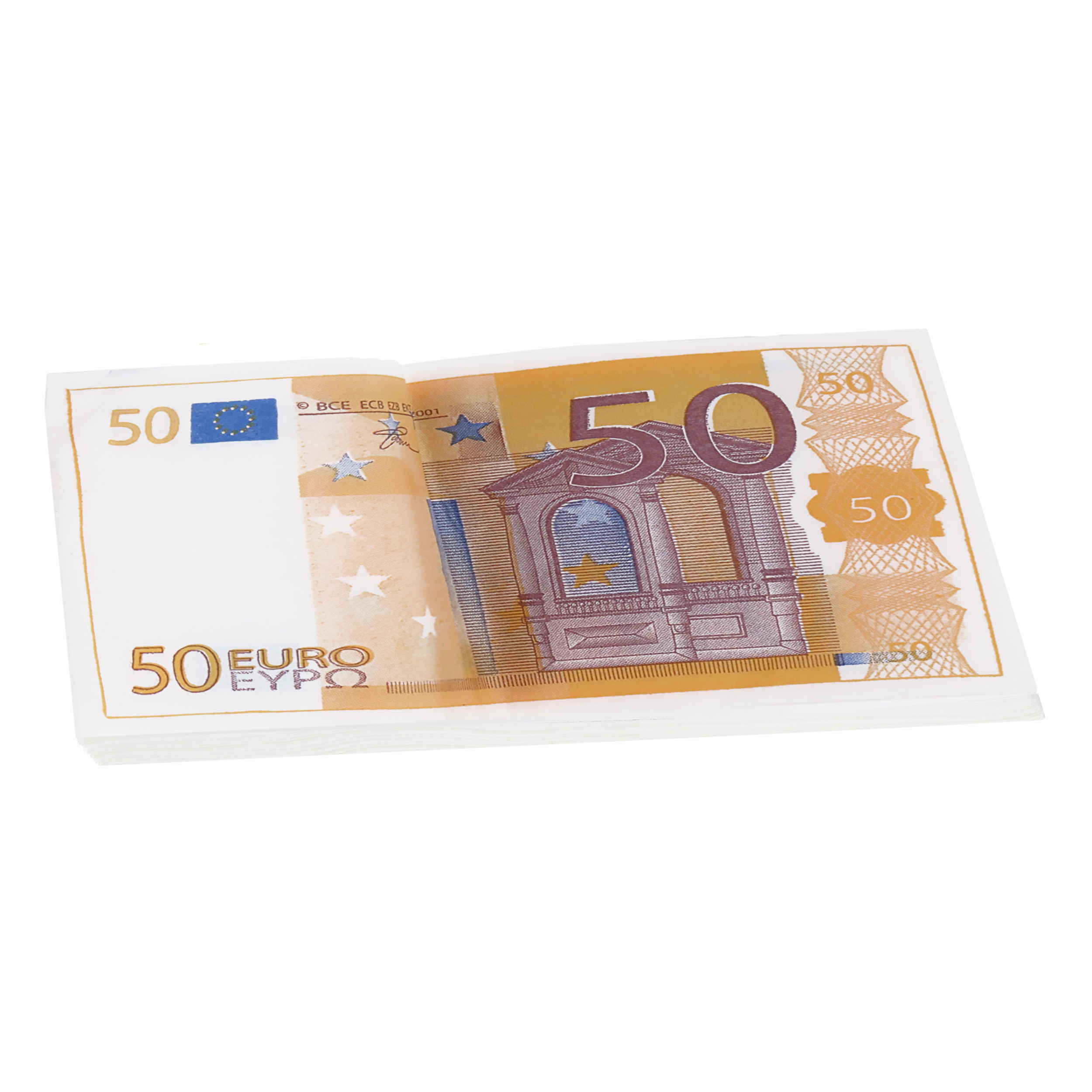 دستمال کاغذی جیبی 10 برگ طرح 50 یورویی