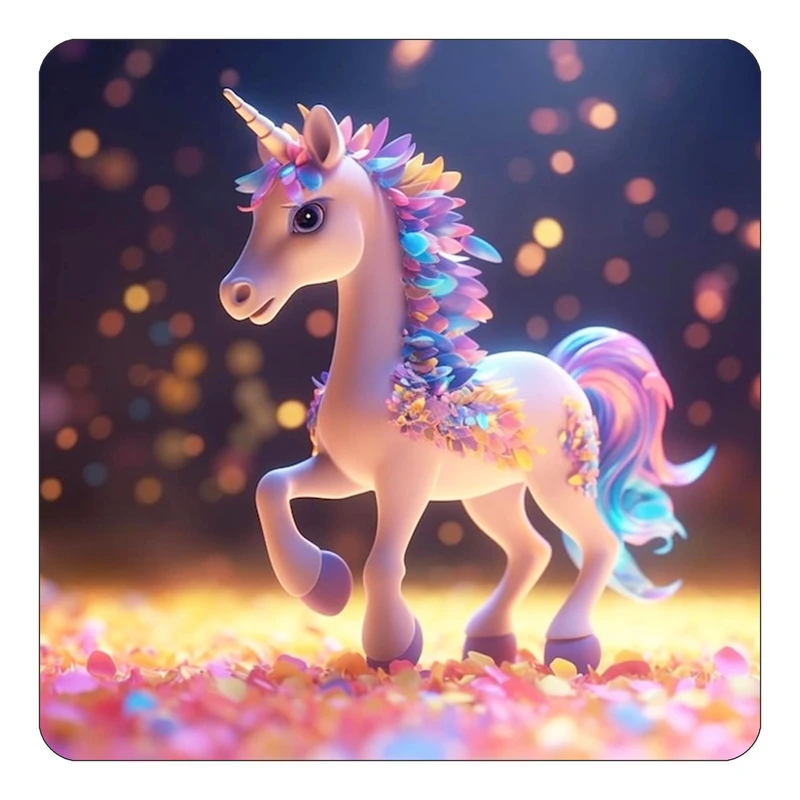 مگنت کاکتی طرح اسب تک شاخ و یونیکورن مدل mp30094