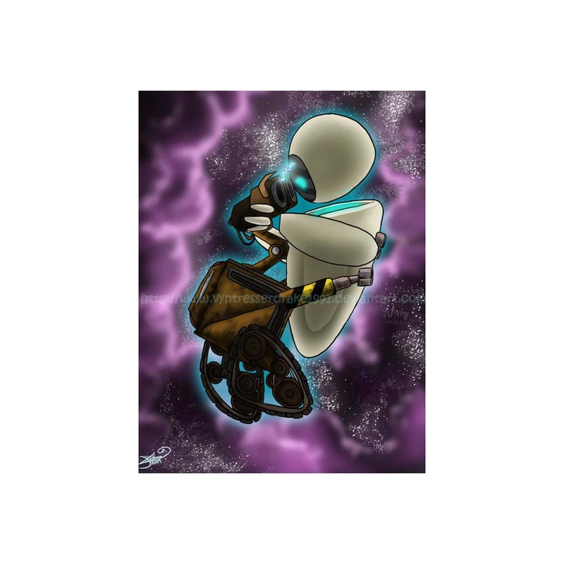 استیکر لپ تاپ و موبایل مدل انیمیشن طرح والی Wall E کد 2622