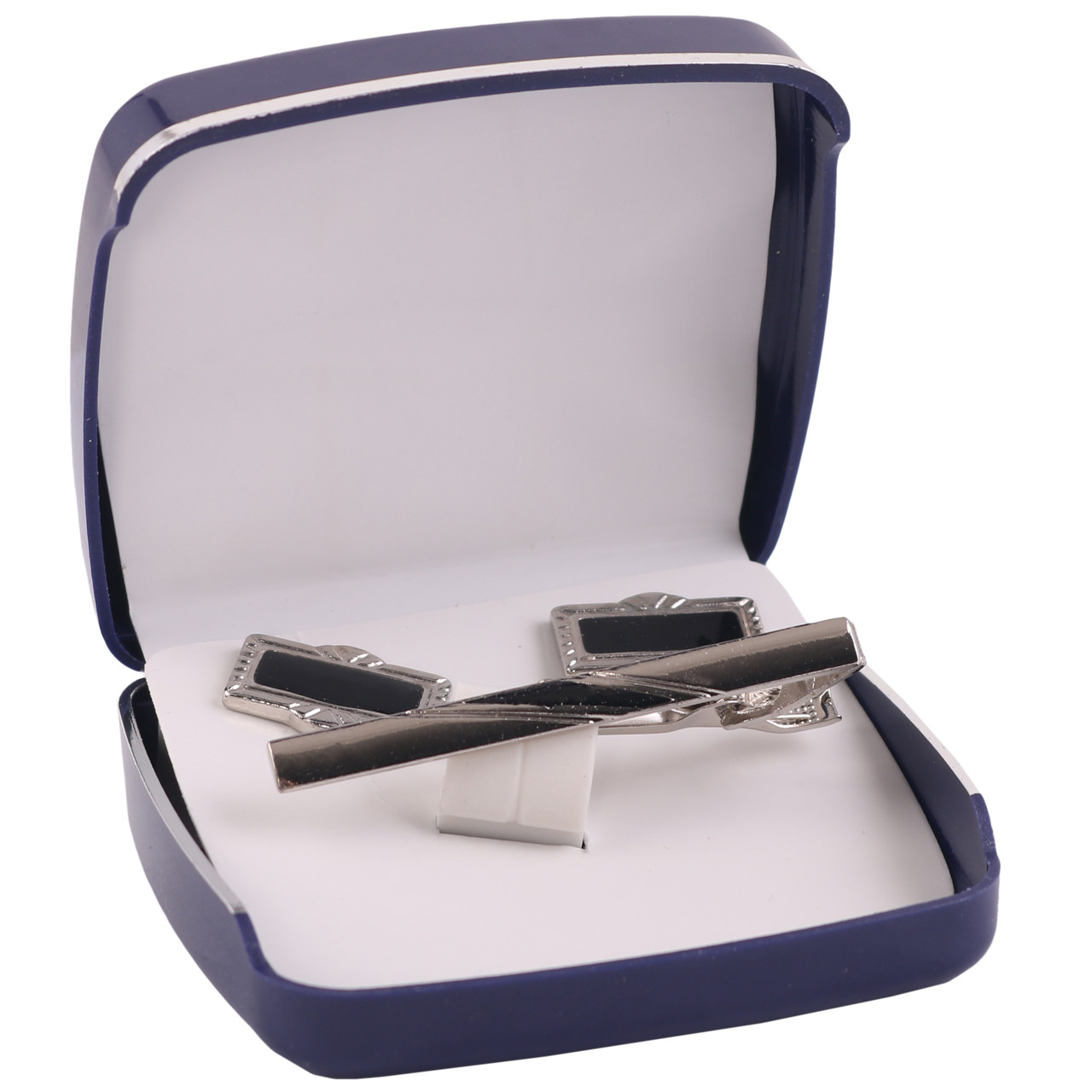 ست دکمه سردست و گیره کراوات مردانه مدل PJ-110496