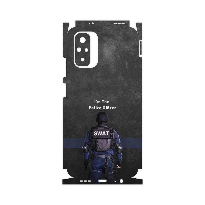 برچسب پوششی ماهوت مدل Police Officer-FullSkin مناسب برای گوشی موبایل شیائومی Redmi Note 10