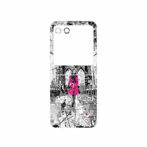 MAHOOT Collage of Catwalk Bridge Cover Sticker for Motorola Razr 40 Ultra