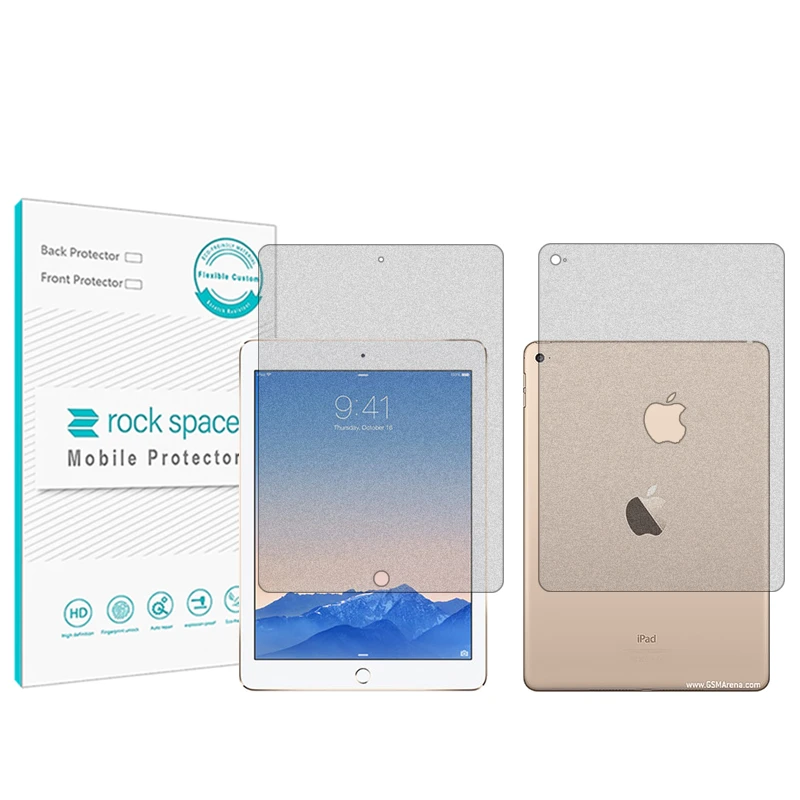  محافظ صفحه نمایش مات راک اسپیس مدل HyMTT مناسب برای تبلت اپل iPad Air 2 به همراه محافظ پشت تبلت