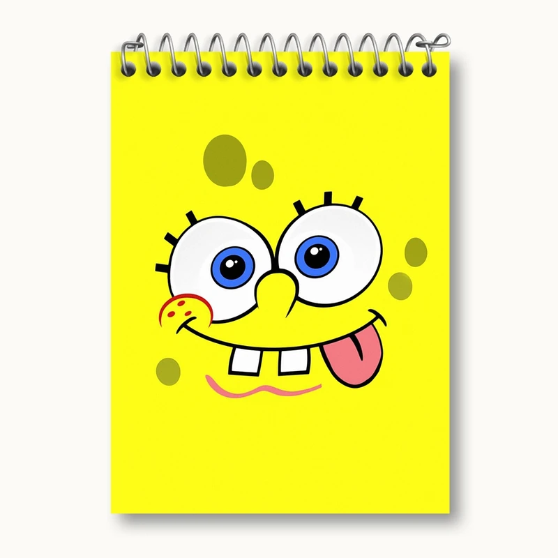 دفتر یادداشت 50 برگ خندالو مدل باب اسفنجی کد 1334