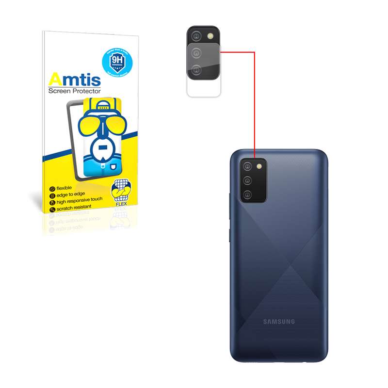 محافظ لنز دوربین امتیس مدل a02s مناسب برای گوشی موبایل سامسونگ GALAXY A02S