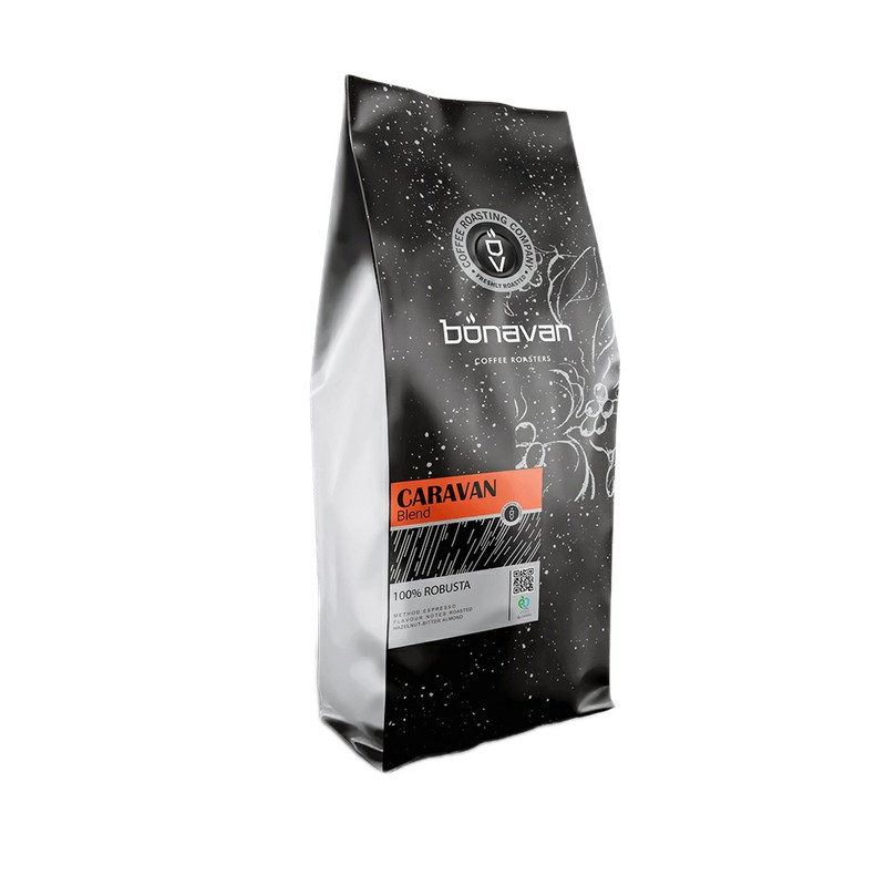 پودر قهوه اسپرسو بلند کاراوان 100% روبوستا بناوان - 250 گرم