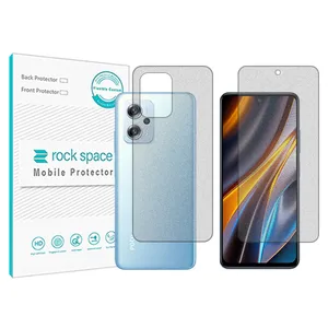 Matte Rockspace HyMTT screen protector suitable for the Xiaomi Poco X4 GT mobile phone along with the back of the phone