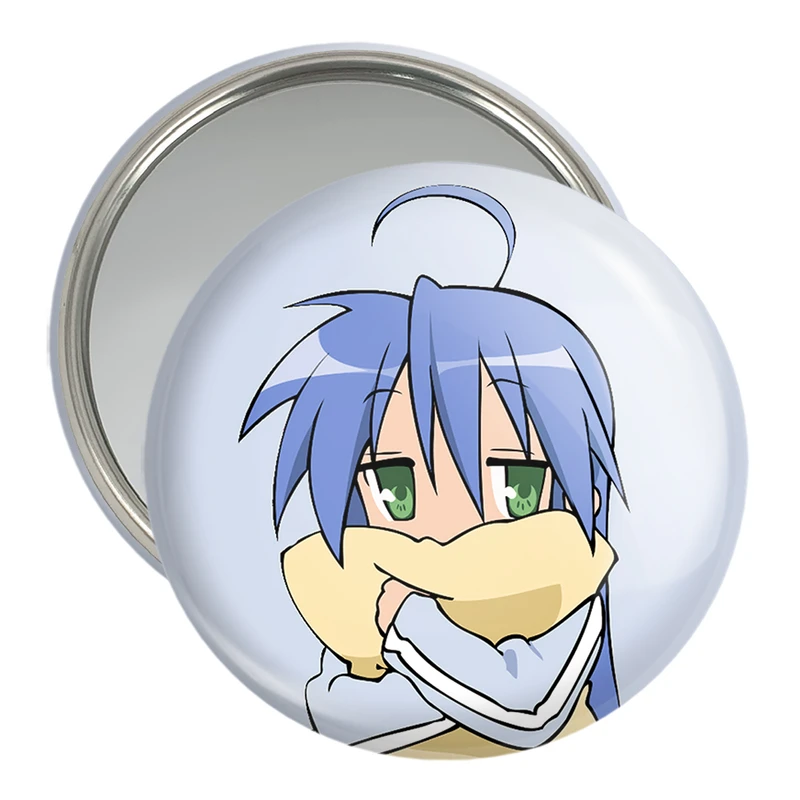 آینه جیبی خندالو مدل ایزومی انیمه ستاره خوش شانس کد 23608