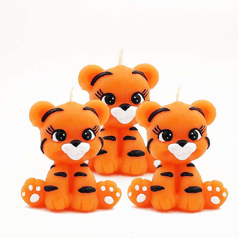 شمع مدل ببر 1401 بسته 3 عددی