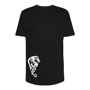 تی شرت لانگ مردانه مدل Dragon کد Sh026 رنگ مشکی