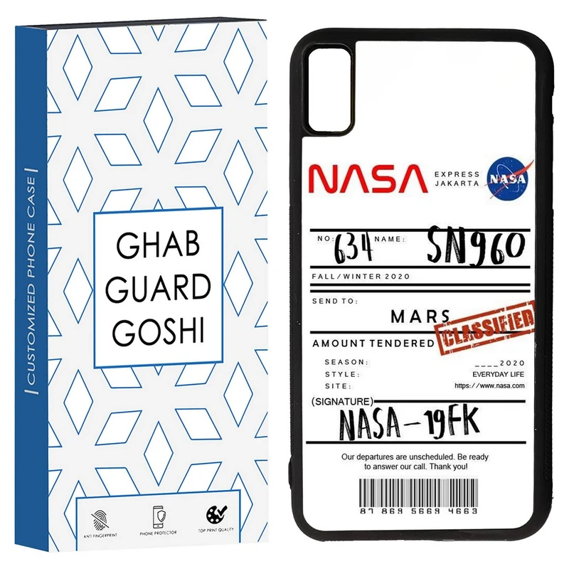 کاور قاب گارد گوشی طرح ناسا کد TPU-192 مناسب برای گوشی موبایل اپل Iphone XS MAX/ Iphone X MAX