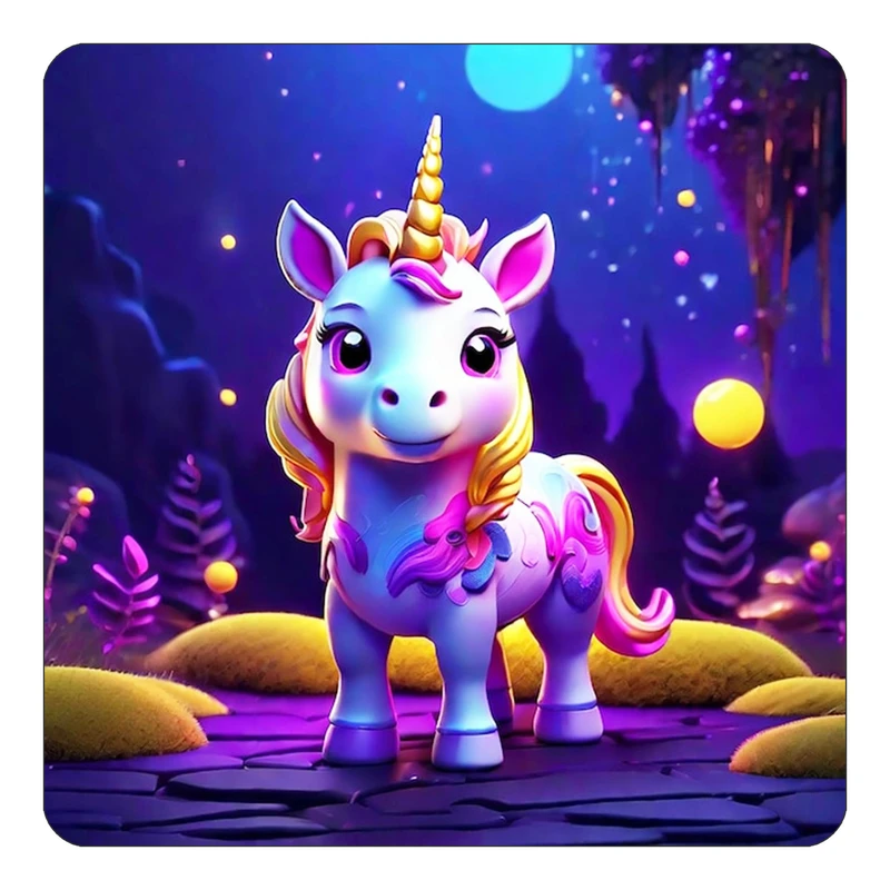 مگنت کاکتی طرح اسب تک شاخ و یونیکورن مدل mp30719