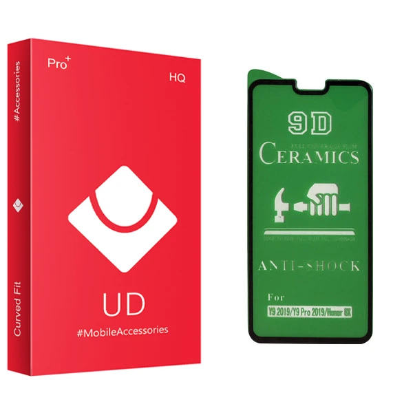 محافظ صفحه نمایش 9D یو دی مدل +PRO مناسب برای گوشی موبایل هوآوی Y9 2019/آنر 8X