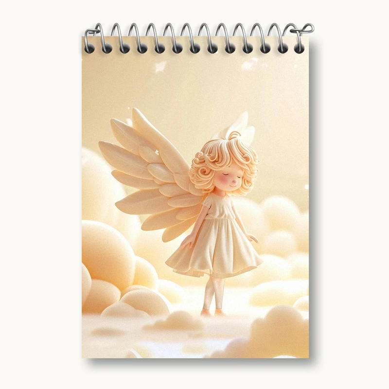 دفتر یادداشت 50 برگ خندالو طرح فرشته کوچولو کد N2237