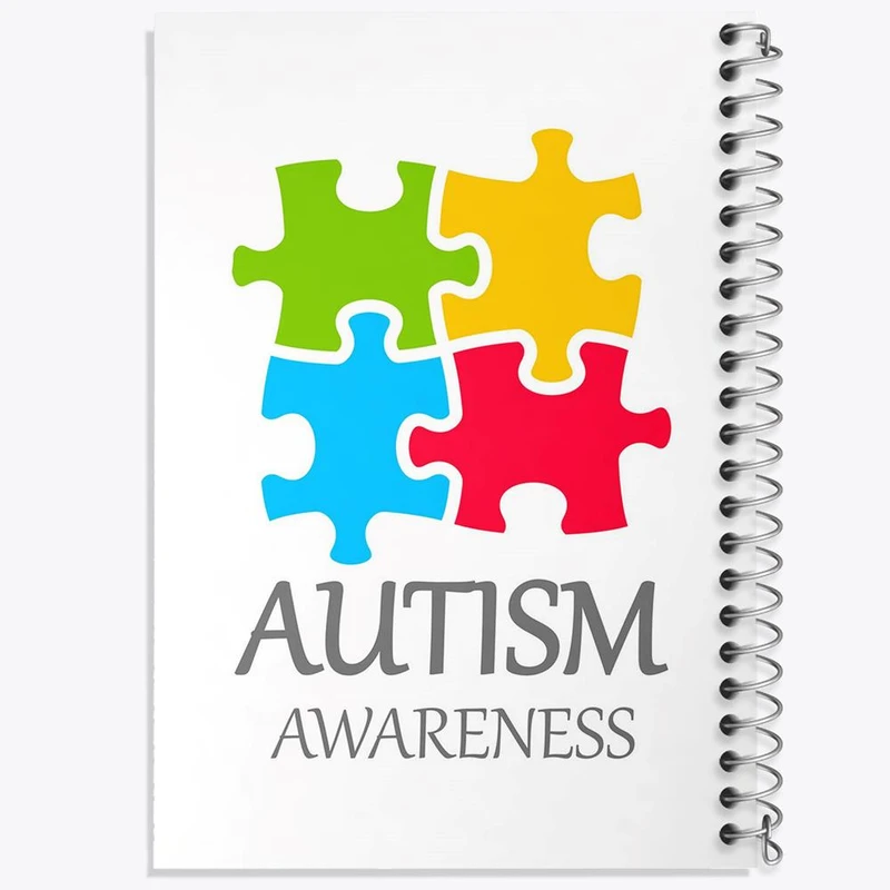 دفتر ژورنال نویسی 50 برگ خندالو مدل نقطه ای طرح اتیسم Autism کد 26741