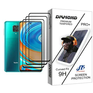 JF Diamond Glass MIX003 Screen Protector For Xiaomi Redmi Note 9 Pro Pack Of 3